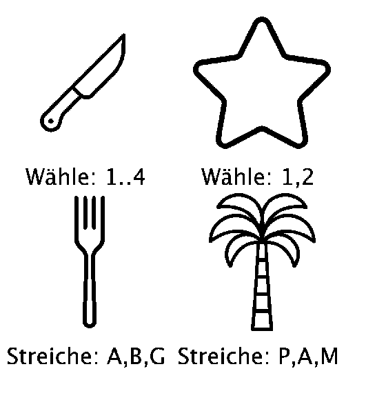 Rebus Rätsel 2: Welches Wort ergibt sich aus den Symbolen?